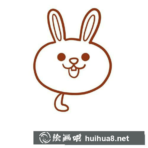 可愛的卡通兔子簡筆畫圖片