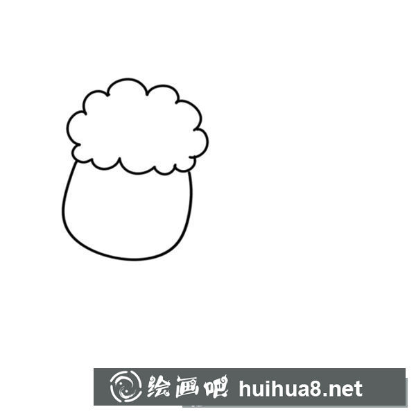 可愛小綿羊簡筆畫圖片