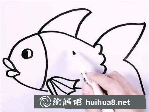 金魚圖片簡筆畫