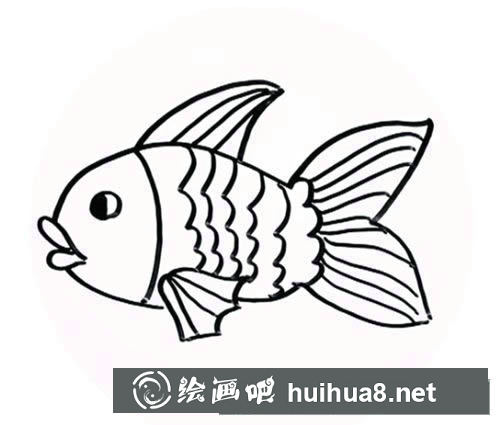 金魚圖片簡筆畫