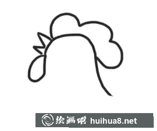公雞簡(jiǎn)筆畫圖片