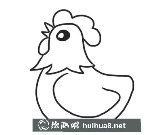 公雞簡(jiǎn)筆畫圖片