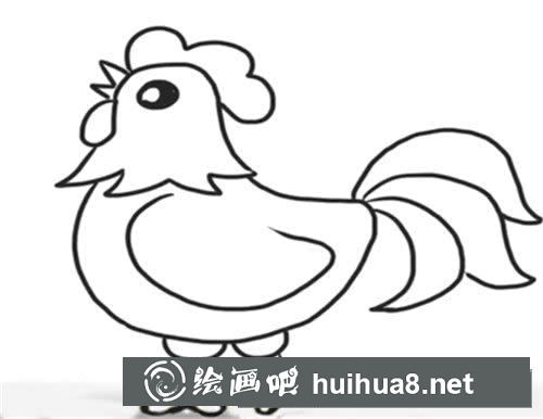 公雞簡(jiǎn)筆畫圖片