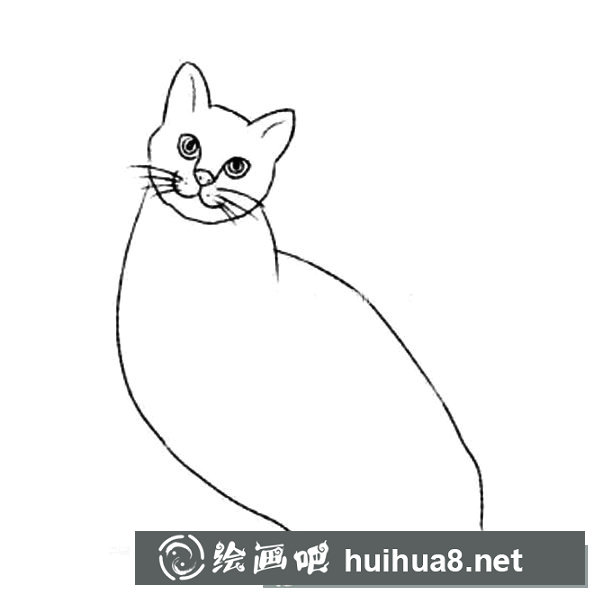 小貓的簡(jiǎn)筆畫(huà)畫(huà)法步驟