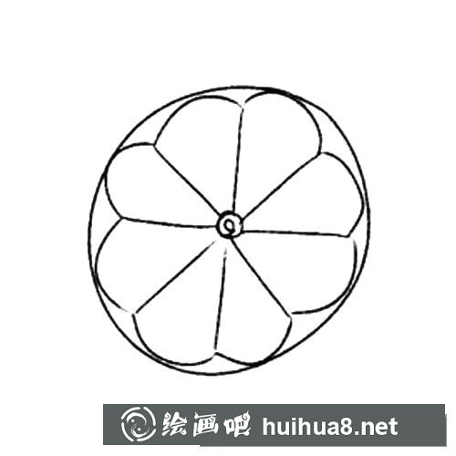 檸檬片的畫法簡筆畫步驟圖