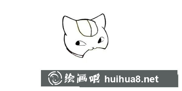小貓吃魚簡(jiǎn)筆畫