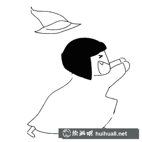 各種形象的巫婆簡筆畫圖片