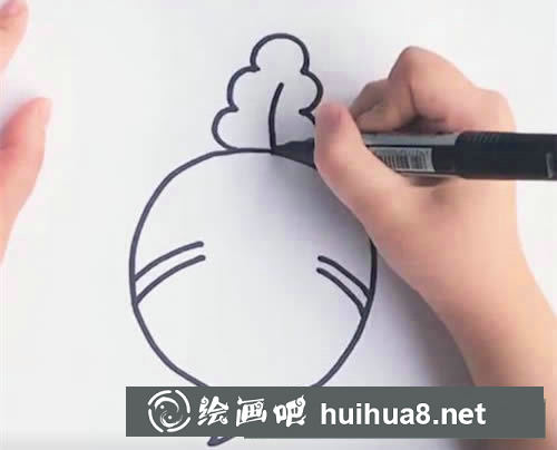 紅蘿卜畫法圖片簡筆畫