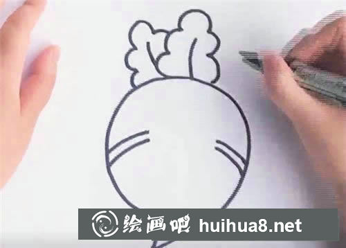 紅蘿卜畫法圖片簡筆畫