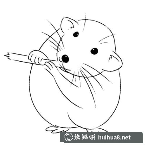 愛偷吃的老鼠簡筆畫步驟圖
