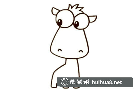 卡通小馬簡(jiǎn)筆畫(huà)步驟5