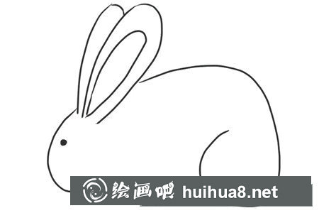 小兔子簡(jiǎn)筆畫(huà)步驟圖解5