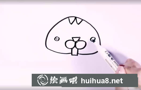可愛小松鼠簡筆畫