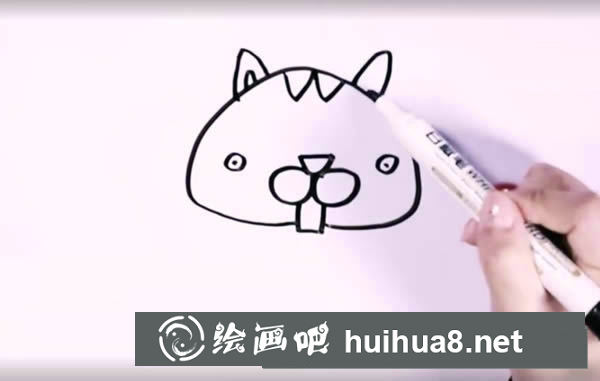 可愛小松鼠簡筆畫