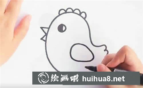 可愛的小黃雞簡筆畫