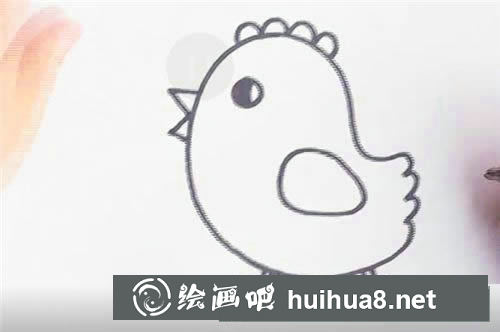 可愛的小黃雞簡筆畫