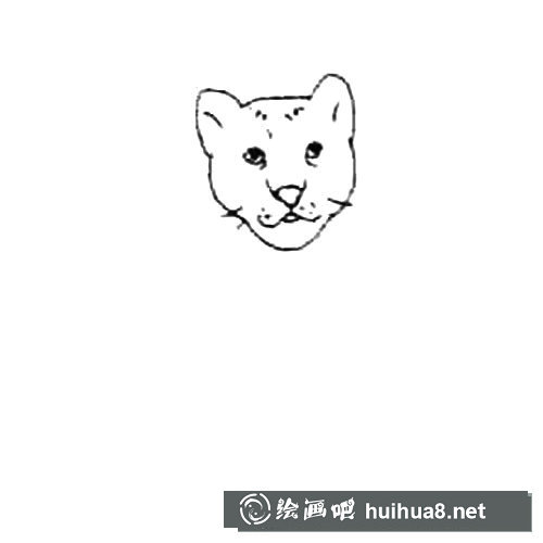 可愛的小獅子簡筆畫