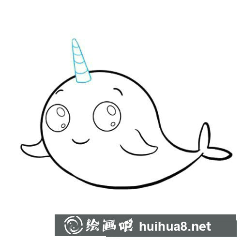 獨(dú)角鯨簡(jiǎn)筆畫(huà)