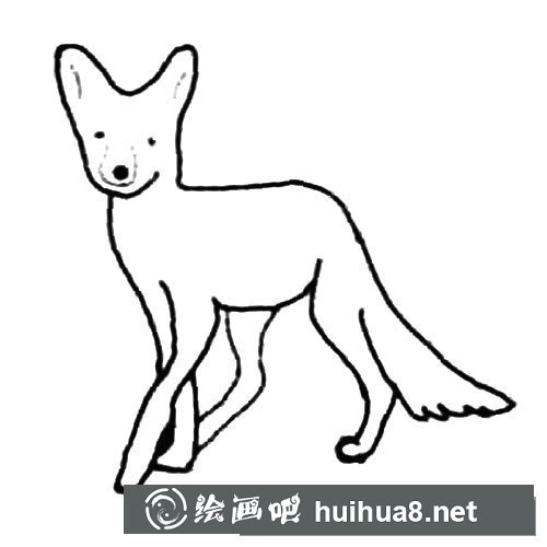如何畫狐貍簡(jiǎn)筆畫步驟圖