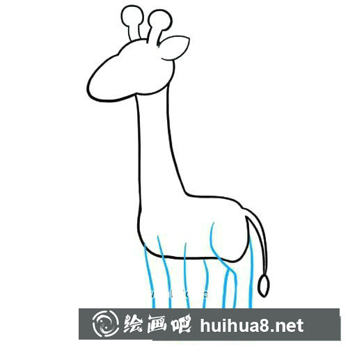 長頸鹿怎么畫步驟圖