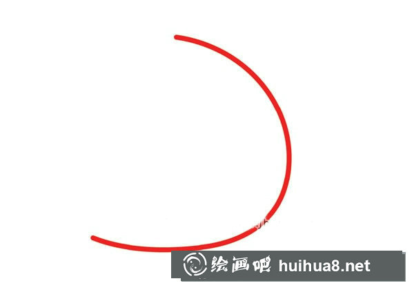 可愛(ài)的大熊貓簡(jiǎn)筆畫(huà)步驟1