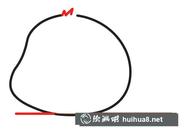 可愛(ài)的大熊貓簡(jiǎn)筆畫(huà)步驟4
