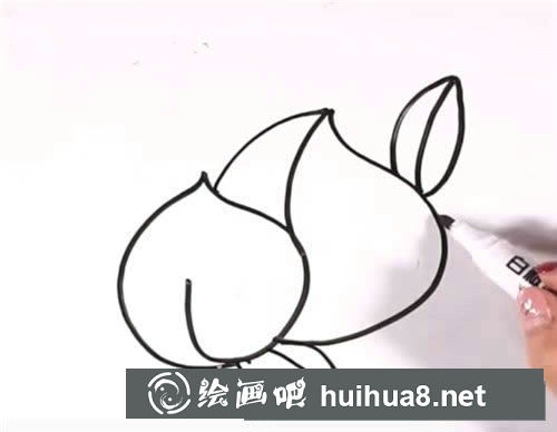 蟠桃簡筆畫步驟圖解