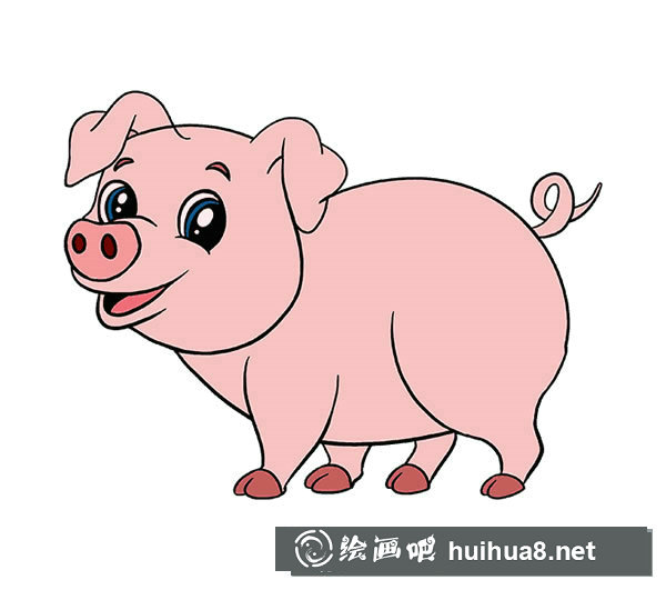 可愛的小豬簡(jiǎn)筆畫圖片大全
