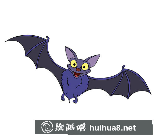 蝙蝠簡筆畫圖片2
