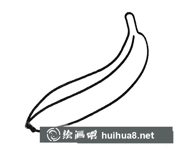香蕉簡(jiǎn)筆畫(huà)圖片1