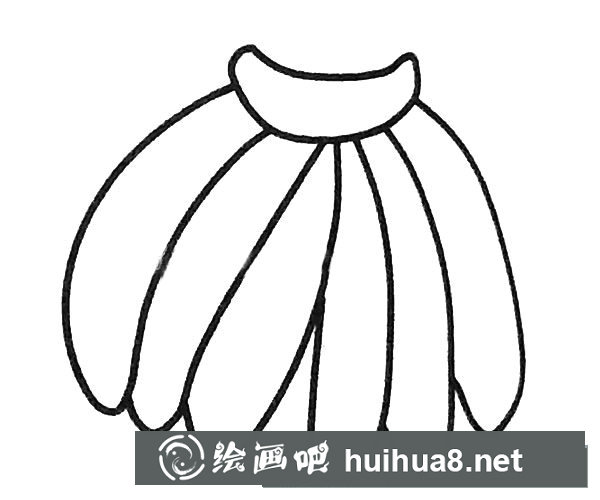 香蕉簡(jiǎn)筆畫(huà)圖片2