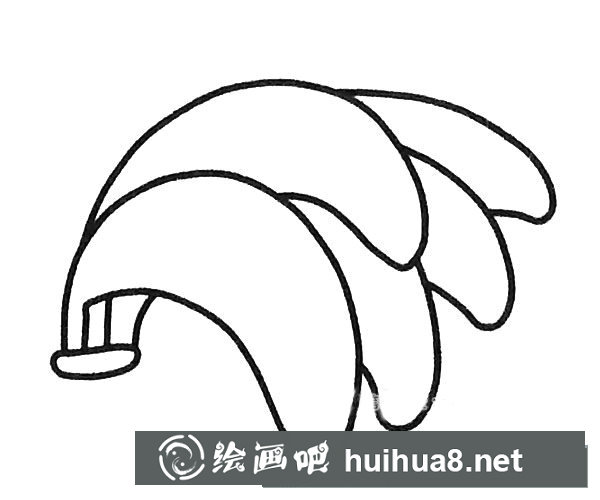 香蕉簡(jiǎn)筆畫(huà)圖片3