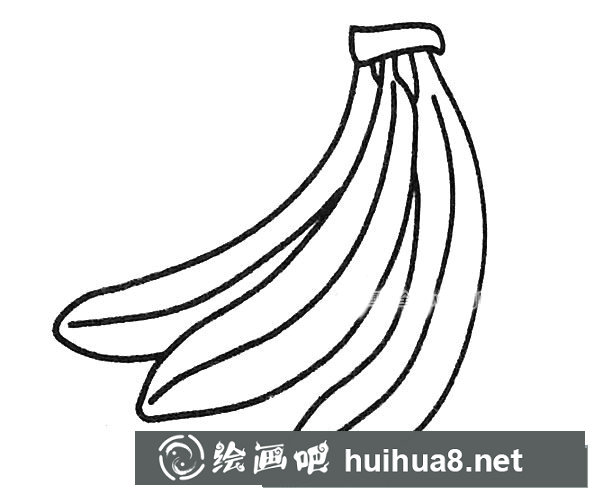 香蕉簡(jiǎn)筆畫(huà)圖片4