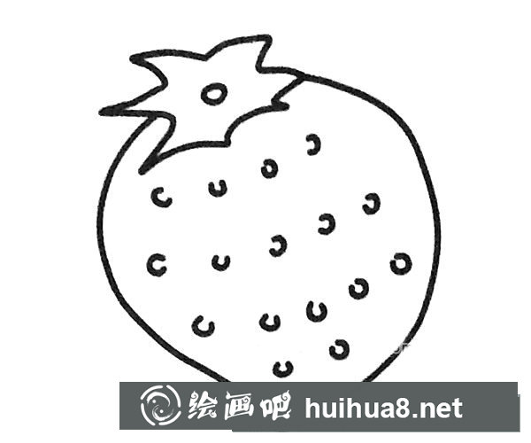 草莓簡(jiǎn)筆畫(huà)圖片2