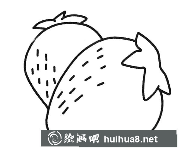草莓簡(jiǎn)筆畫(huà)圖片4