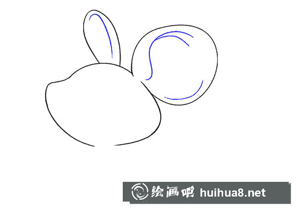 可愛的小老鼠簡筆畫步驟圖片