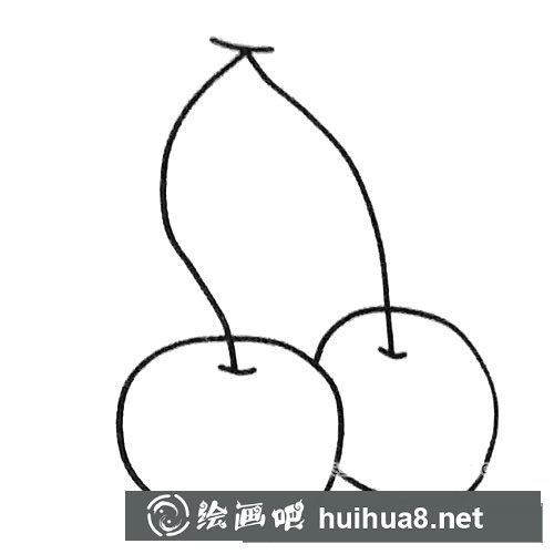 櫻桃簡(jiǎn)筆畫圖片2