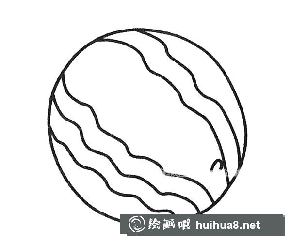 超簡單的西瓜簡筆畫圖片大全1