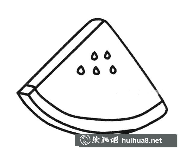 超簡單的西瓜簡筆畫圖片大全3