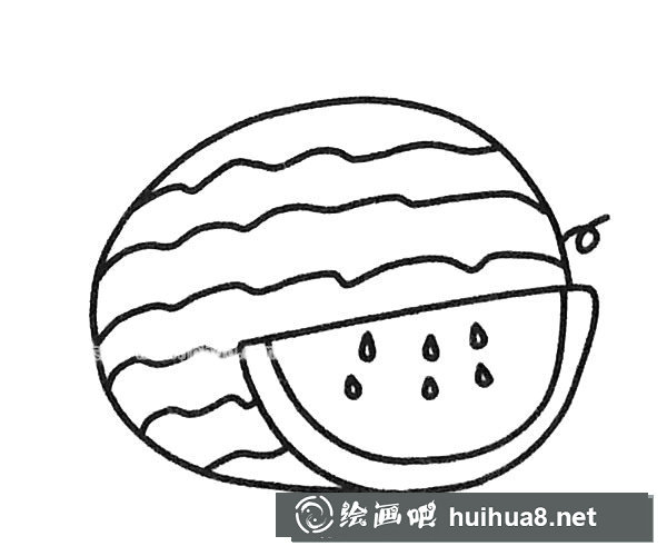 簡單的西瓜簡筆畫圖片大全4