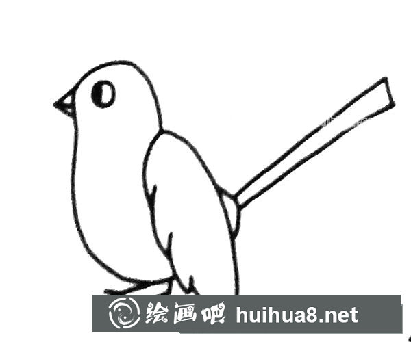 簡單的喜鵲簡筆畫圖片4