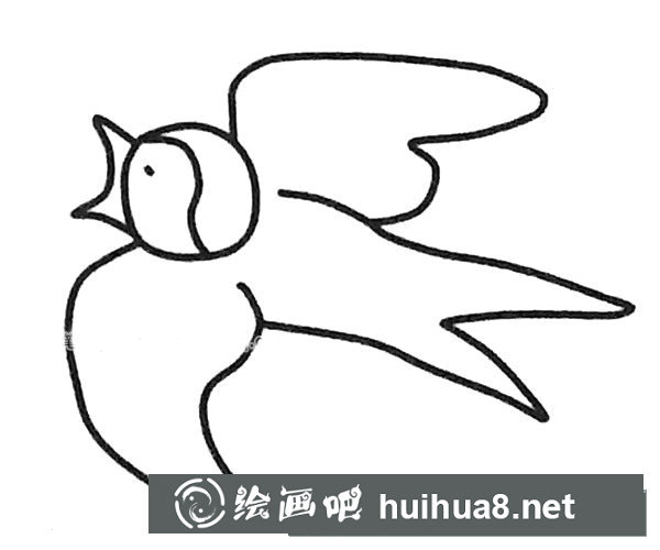 可愛(ài)的燕子簡(jiǎn)筆畫(huà)圖片2