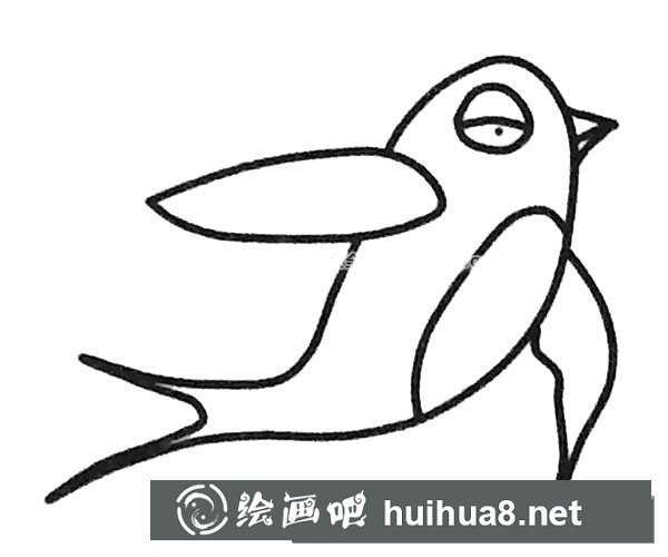 可愛(ài)的燕子簡(jiǎn)筆畫(huà)圖片3
