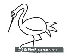 丹頂鶴簡筆畫圖片集錦