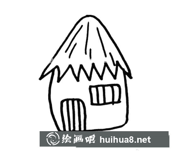創(chuàng)意小房子簡筆畫1