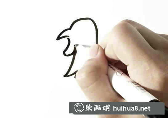 大公雞簡筆畫畫法步驟圖片