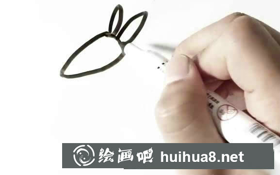 簡單的袋鼠簡筆畫畫法步驟圖片