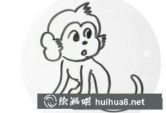 《簡筆畫步驟猴子教程圖》