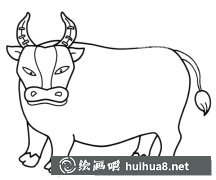 黃牛簡筆畫：健壯形象展現(xiàn)