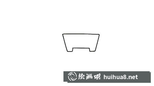 郁金香盆栽簡筆畫